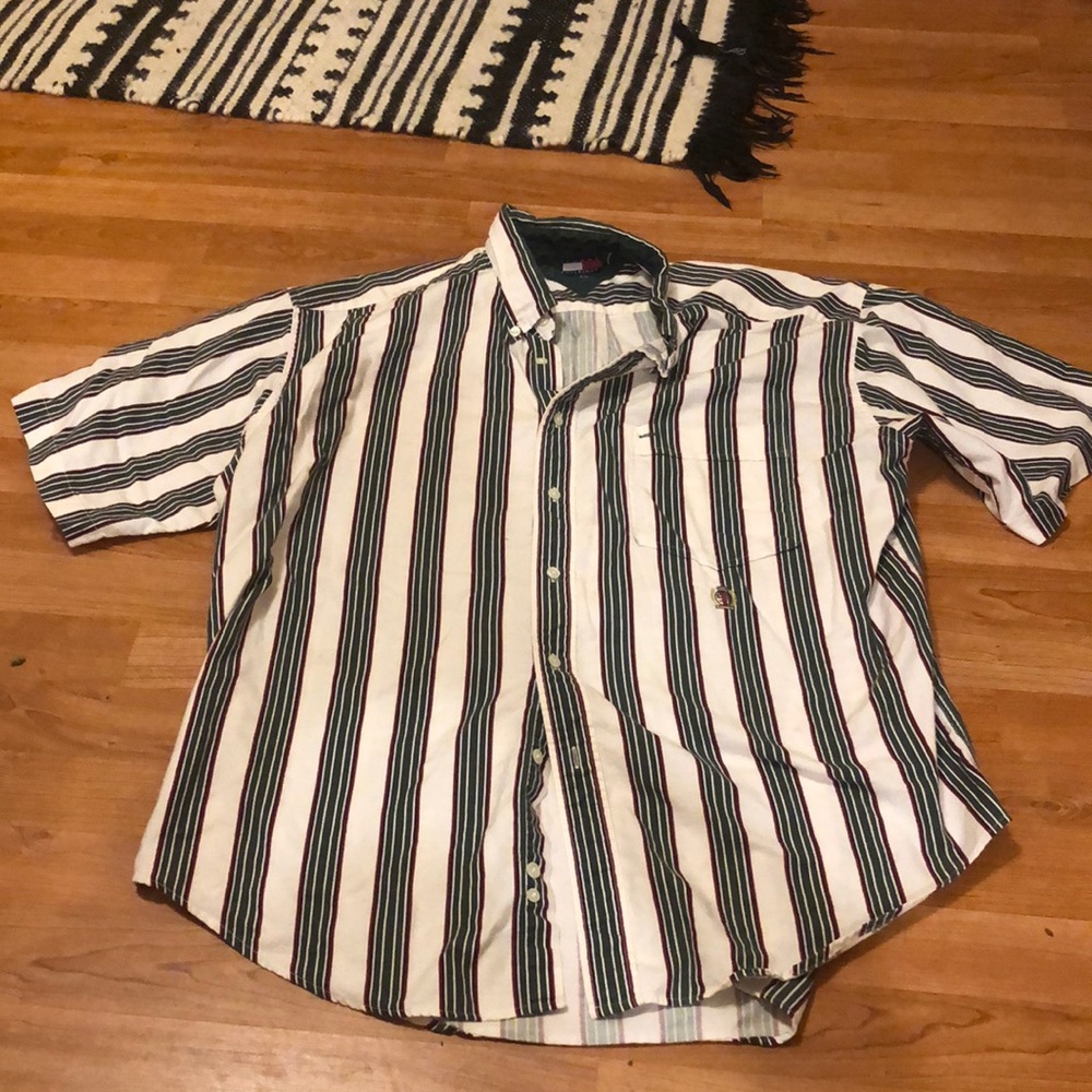Vintage Men’s XL Tommy Hilfiger button down short sleeved
